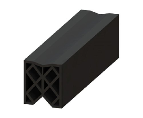 Rectangular Black Bridge Compression Rubber Seal, For Sealing, Packaging Type: Carton