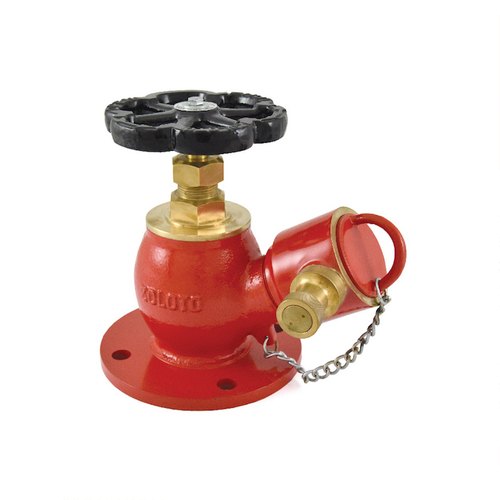 Zoloto Bronze Flanged Landing Fire Hydrant Valve, Size: 3 Inches