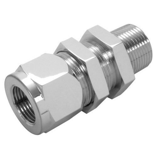 SS Bulkhead Male Connector, For Hydraulic Pipe