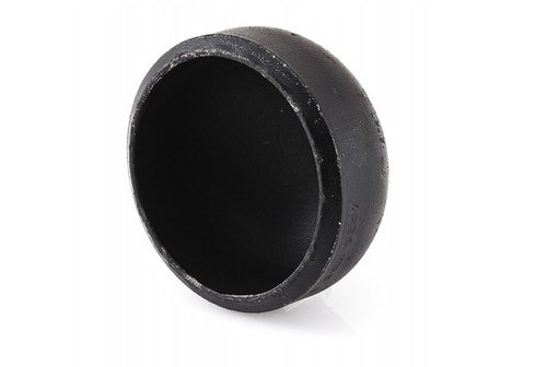 25NB To 600NB MS Mild Steel Pipe End Cap, Head Type: Round