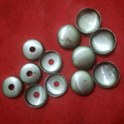 Silver Button Cap