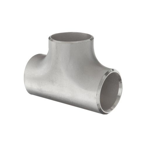 Stainless Steel Straight Butt Weld Tee, For Chemical Handling Pipe