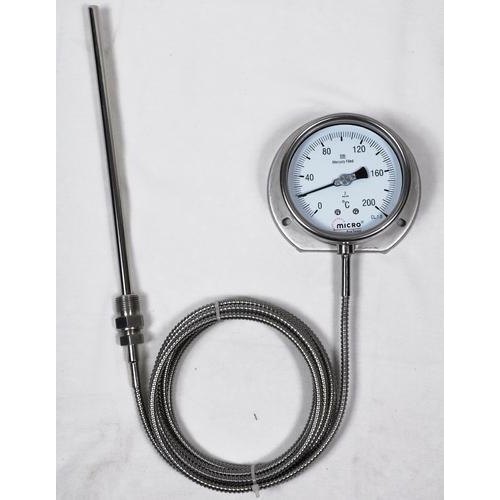 Micro Aluminium(Body) Capillary Type Temperature Gauge