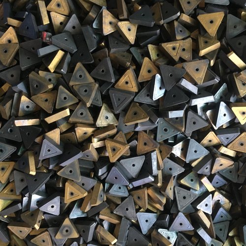 Triangle Composite Coating Carbide Pin Hole 3/4 Carbide Cutting Tool Inserts