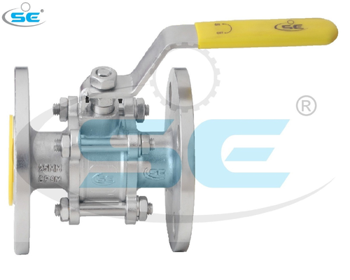 SE Three Piece Deign Carbon Steel Ball Valve, For Water