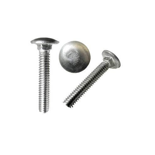 Silver Round Cap MS Carriage Bolt