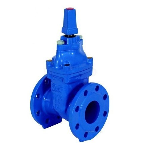 High Cast Iron Double Flange Sluice Valve With Cap