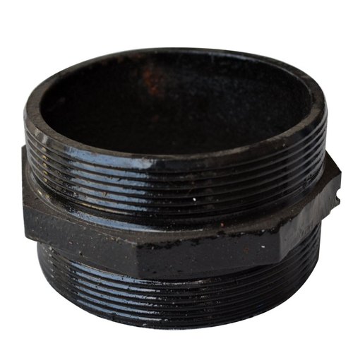0.5 inch to 4 inch Threaded Cast Iron Hex Nipple, For Plumbing Pipe