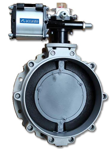 Aluminium Pneumatic Butterfly Valve for Cement / Powder