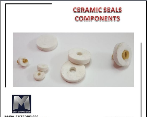 maya white Ceramic Seals Components, For Industrial, Size: 1-5 inch