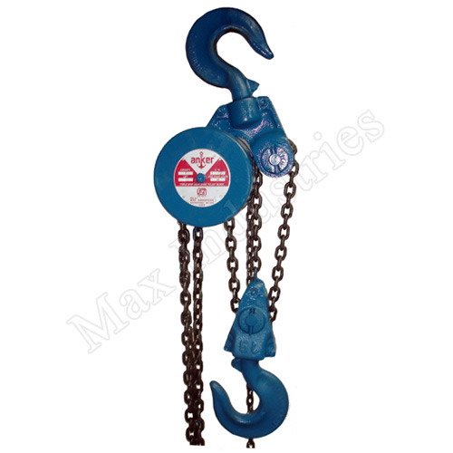 Mild Steel Anker Heavy Chain Pulley Block - 5T, Capacity: 3 ton