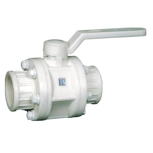 CPI 3 Piece Design PP Ball Valve Screwed End, Size: 1/2- 4 (15 To 100 Mm)