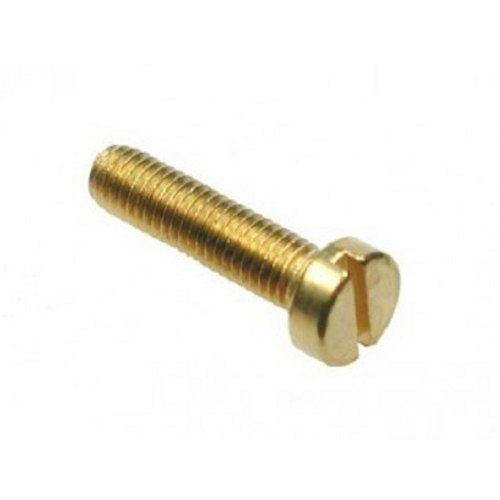 Polished Round Cheese Head Brass Screw