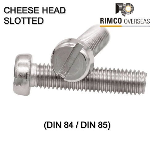 Round Cheese Head Slotted Screw