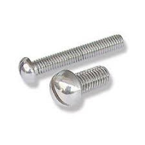 Stainless Steel 4mm To 100mm Slotted Round Head Machined Screw, Size: M2 To M10, 1000