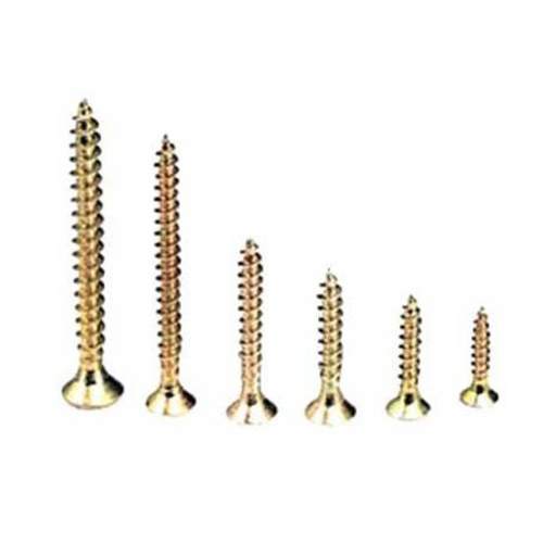 Carbon Steel Sharp Chipboard Screw, Golden