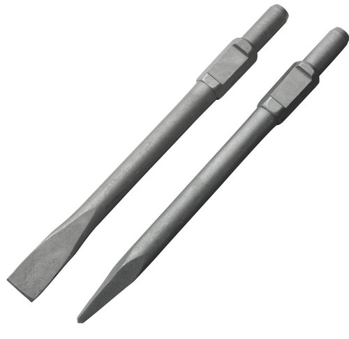 Mild Steel Chisel Bit Demolition Hammer Chisels, Overall Length: 410, Size: 30x410mm