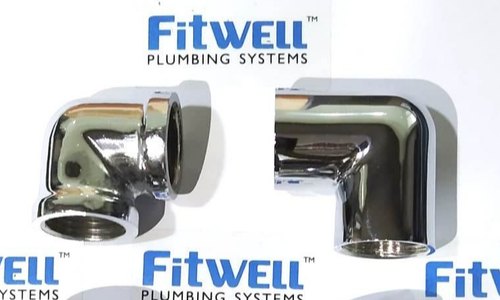 Fitwell Chrome Plating Elbow, for Plumbing Pipe(Hot & Cold Water)