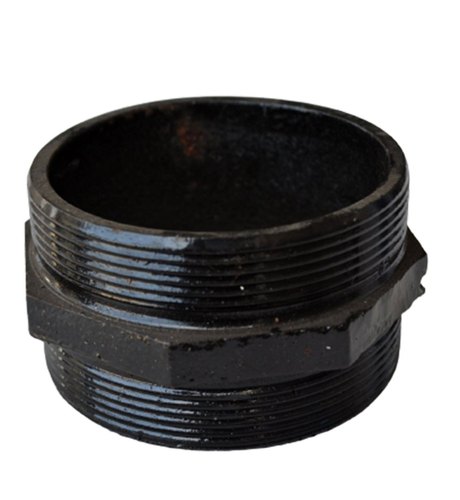 Threaded 1/2 inch Cast Iron Hex Nipple, For Plumbing Pipe