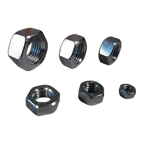 Hexagonal Mild Steel Cold Forged Hex Nut, Size: 2 Inched