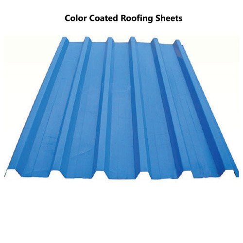 Blue Color Coated Roofing Sheets, Thickness of Sheet: 0.45 mm
