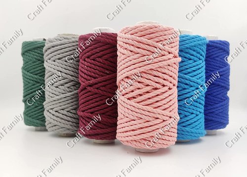 Macrame Cord Combo For Macrame, Arts And Crafts, Packaging Type: Roll Or Winded On Card Board