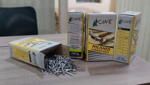 COMMON POLISHED NAILS (BRAND-CUVE), Packaging Type: Box