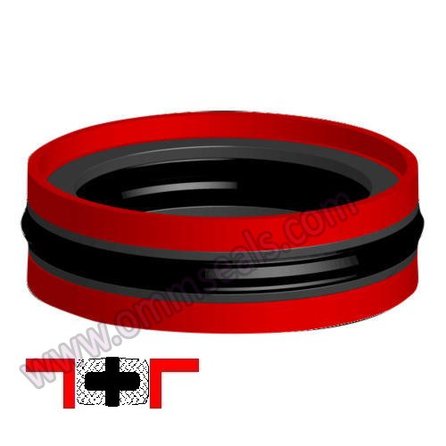 OMM SEALS Hydraulic Compact Piston Seal, Size: 6-7 Inch