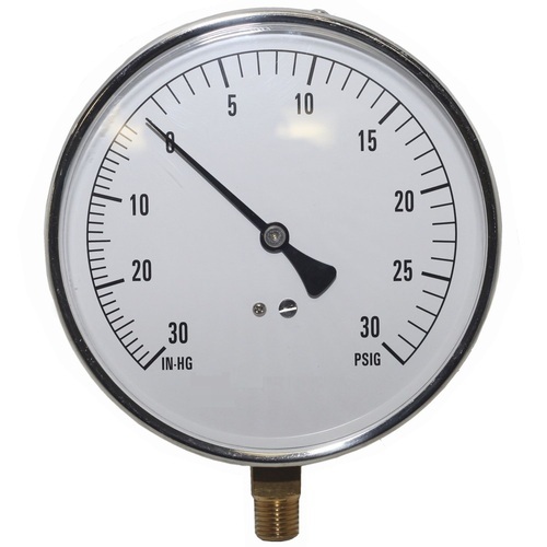 Silver SS Compound Pressure Gauge