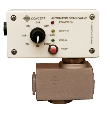 Aluminium Auto Drain Valve Electronic- Timer Based, 1-15 Sec