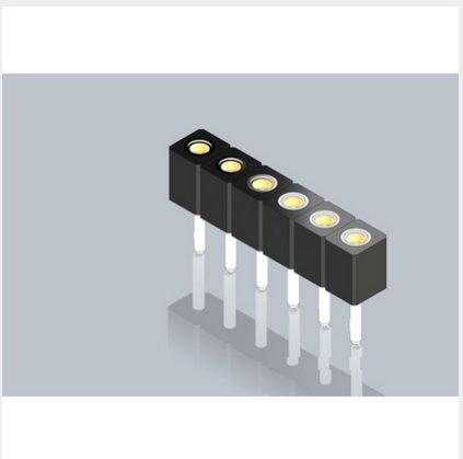 Connector One Row Low Profile Straight 2mm 1R Low Profile Pin