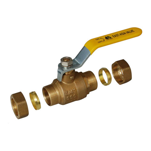 Copper Ball Valve, Size: 3/4 Inch