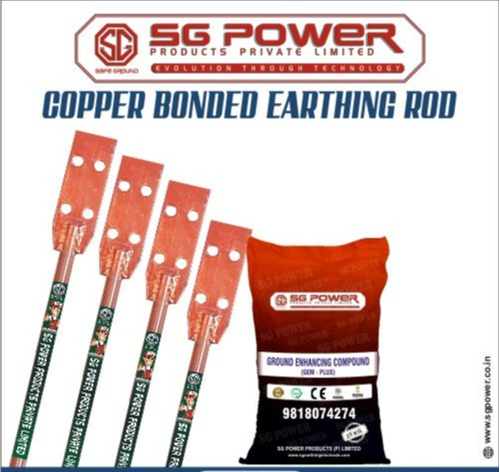 Copper Bonded Earthing Rod, Size (Metre): 1-3