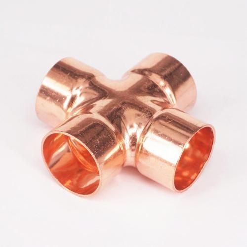 Welding Ferrule Copper Cross for Chemical Fertilizer Pipe, Size: 1/4 inch-1 inch