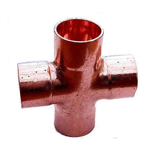 Copper Cross Tee, Size: 3/4 inch
