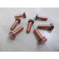 Hexagonal Full Thread Copper Hex Bolt, For Industrial, Size: M 8 To M 64