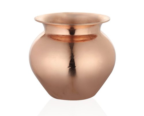 Plain Round Copper Hammered Lota, for Pujas and Hawan