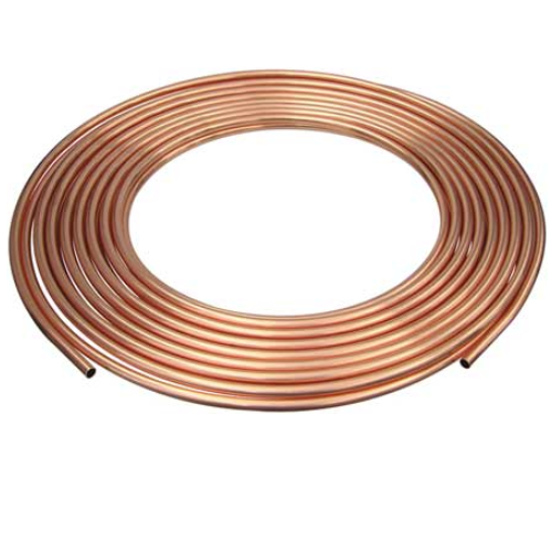 Round Golden Copper Pipe, for Air Condition