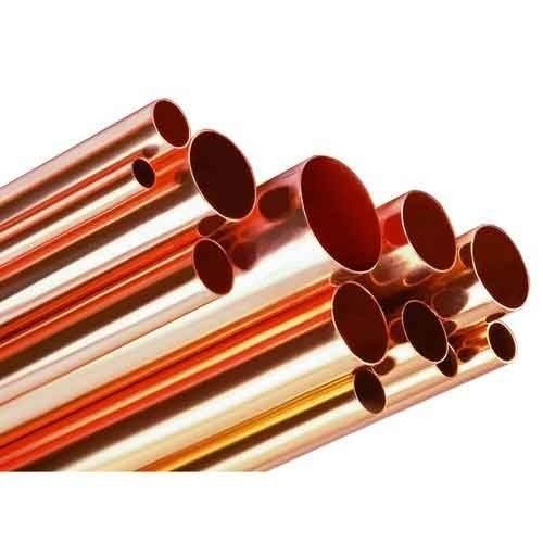 Round Copper Pipes(Straight Pipes), Size: 1-2