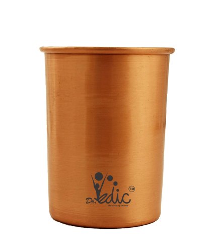 Copper Plain Design Lacquer Coated Glass Tumbler