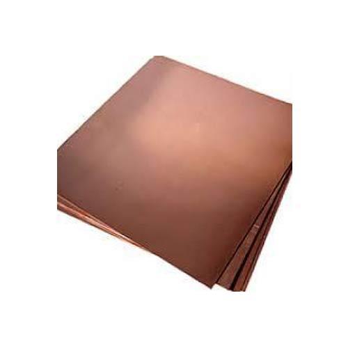 Reddish Brown Rectangular Copper Plate, For Industrial