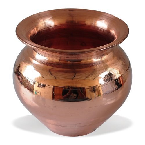 Copper Pooja Lota, For Temple, Capacity: 400 Ml