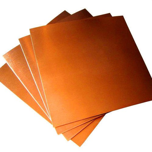 Copper Sheet, Thickness: 0.20 mm - 6.00 mm, Packing Size: 500 Sheets Per Pack