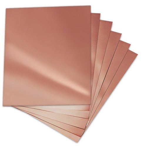 Rectangular Industrial Copper Sheet