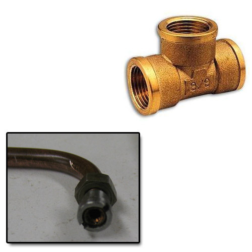 Copper Threaded Tees for Tubes