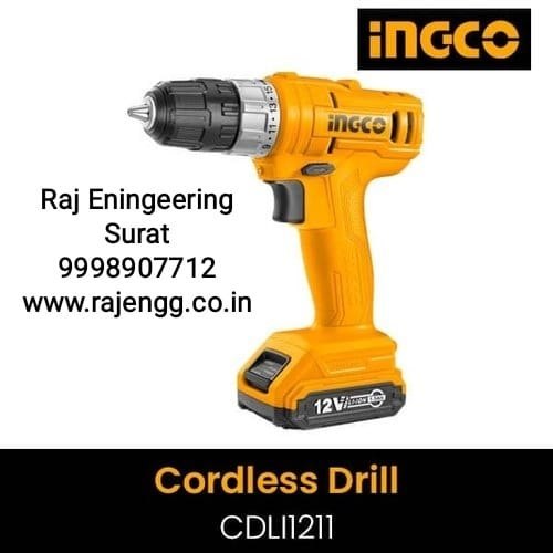 INGCO 0.8-10 mm Cordless Drill, Model Name/Number: CDLI1211