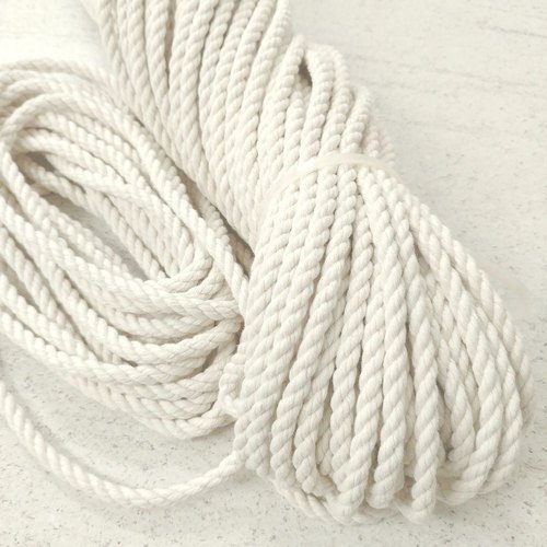 White Knitted Cotton Rope, Diameter: 5-10 Mm Suppliers, Manufacturers,  Exporters From India - FastenersWEB