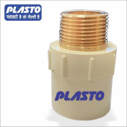 CPVC Brass Male Threaded Adapter, For Structure Pipe