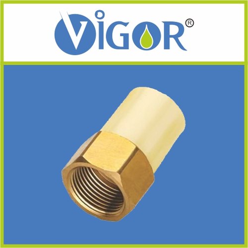 VIGOR CPVC Hexagon Brass F.T.A., Size: 1 inch, for COLD AND HOT WATER