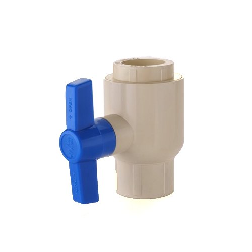 Water World CPVC Short Handle Ball Valve, Model: CTS, Size: 3/4 Inch